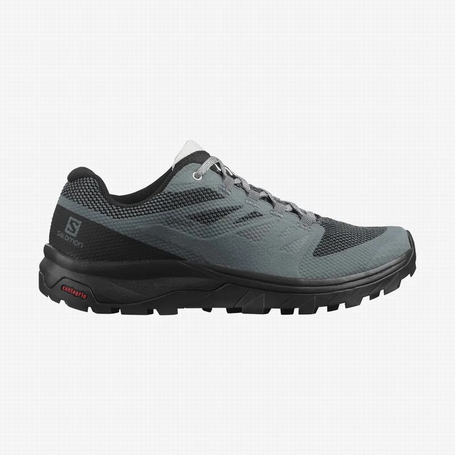 Salomon Outline Gore-tex Turisticka Obuv Damske Čierne/Tmavo Siva |ACL8588IF|